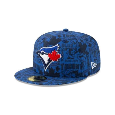 Toronto Blue Jays Gorra | New Era MLB Sketched 59fifty Fitted Cap Mexico - Azules